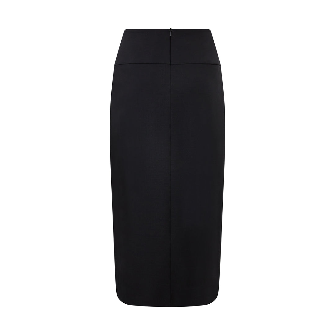 Fenice Tailored Wool Stretch Skirt