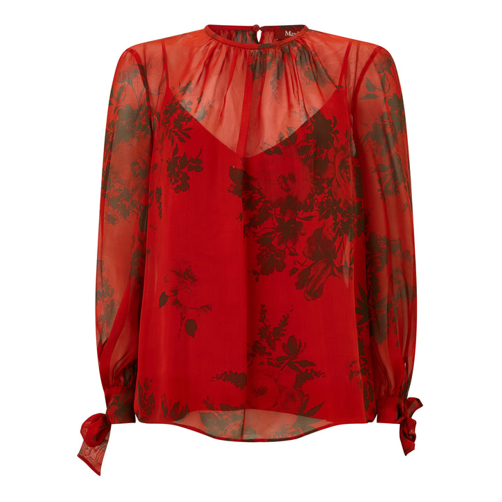 Fabia Rose Chiffon Silk Blouse