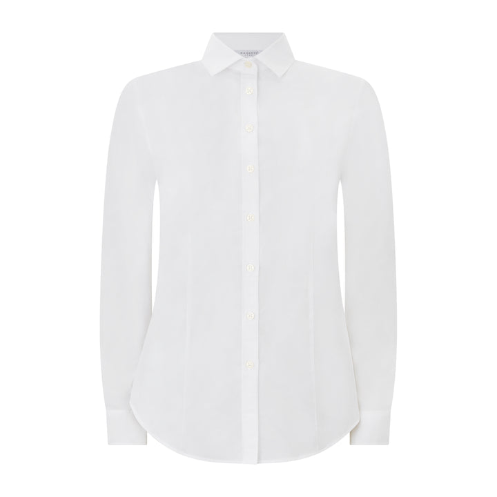 Anna Stretch Cotton Popline Shirt