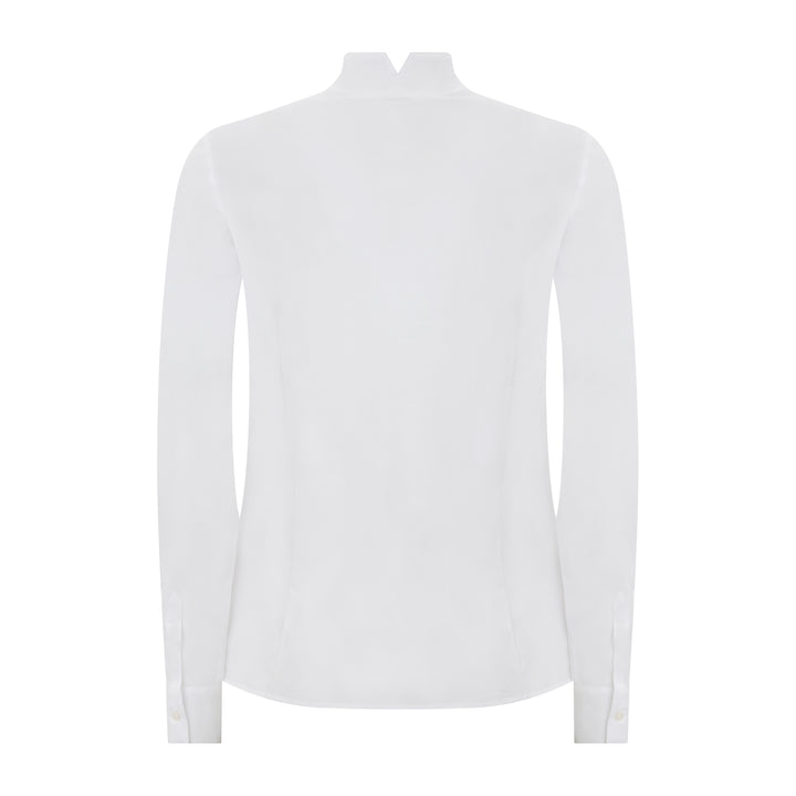 Nehru Stretch Cotton Popline Shirt