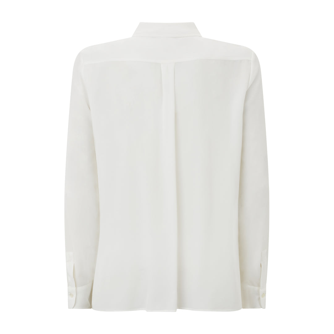 Amy Silk Blend Crepe de Chine Shirt
