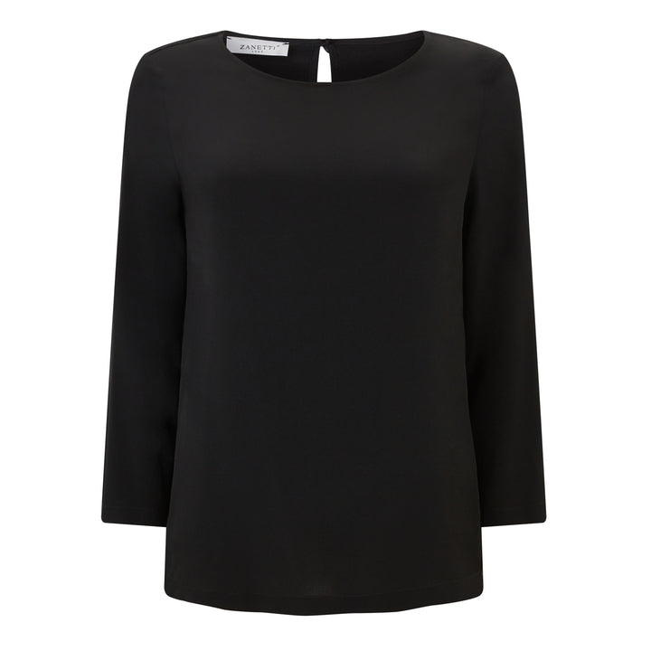 Zoe Silk Blend Crepe de Chine Shirt