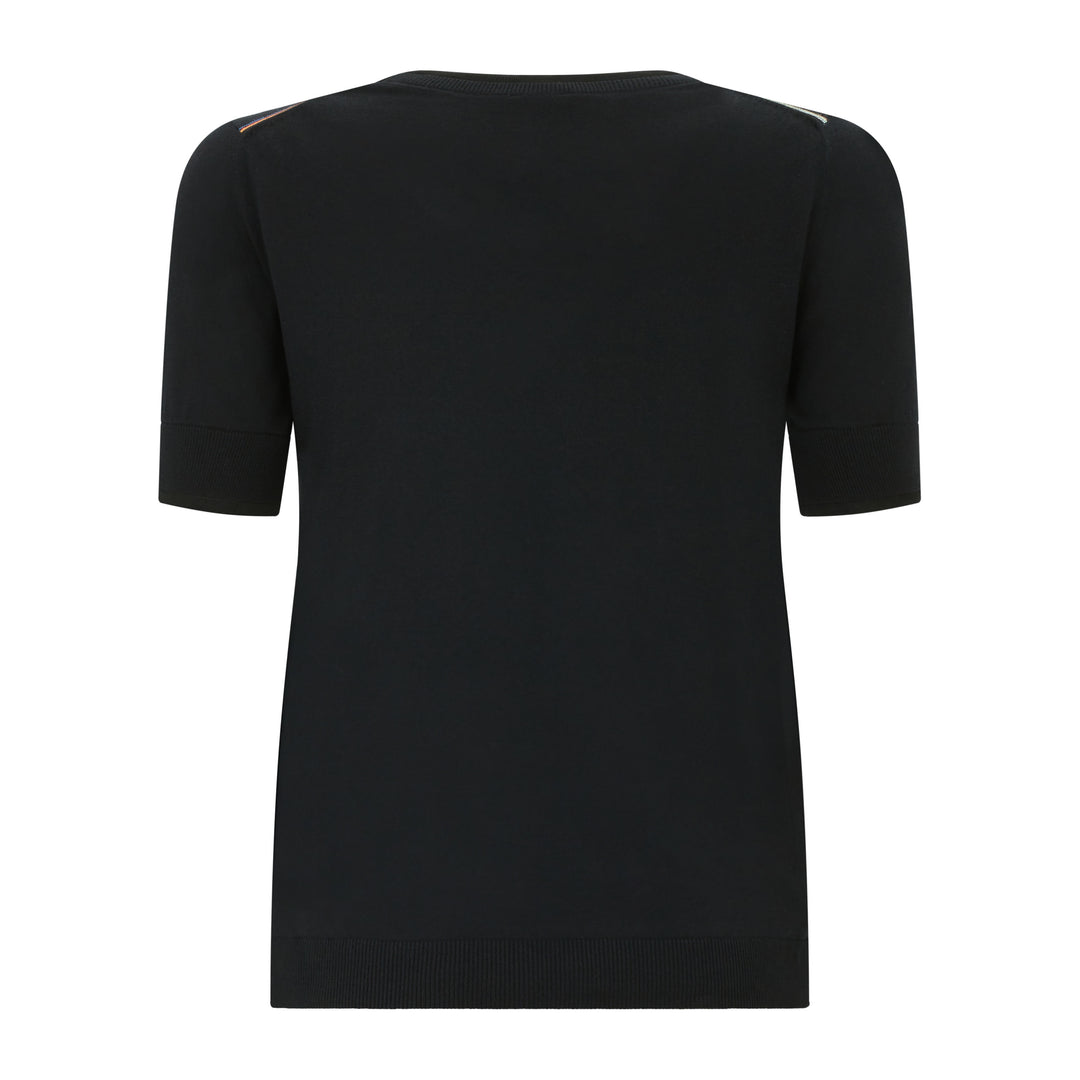 Knitted Short Sleeve Top