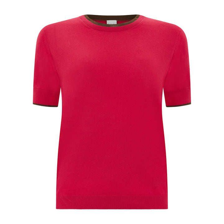 Knitted Short Sleeve Top