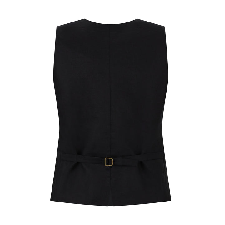 Carnet Tailored Flax Linen Vest