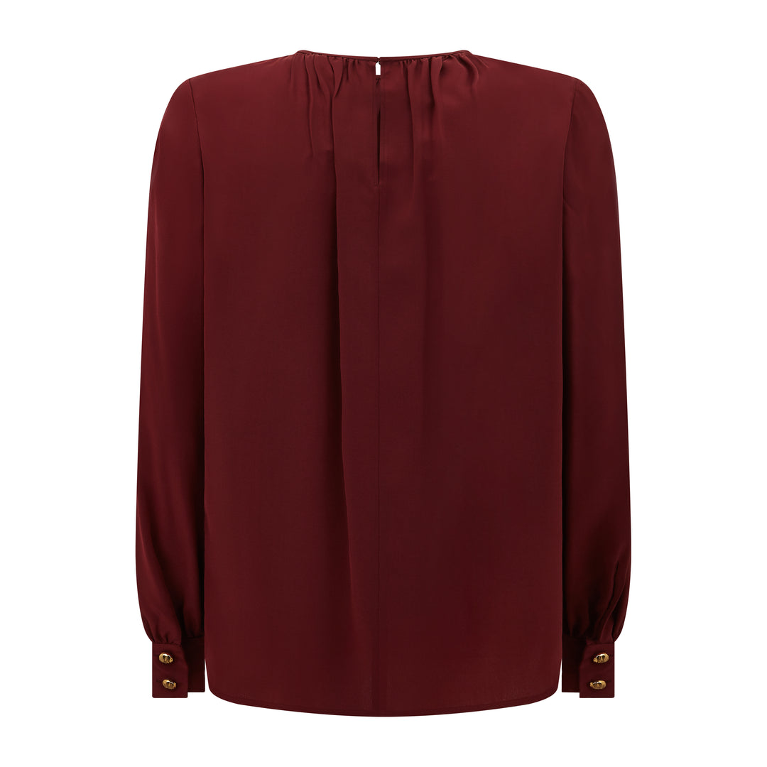 Vasto Crepe De Chine Silk Blouse