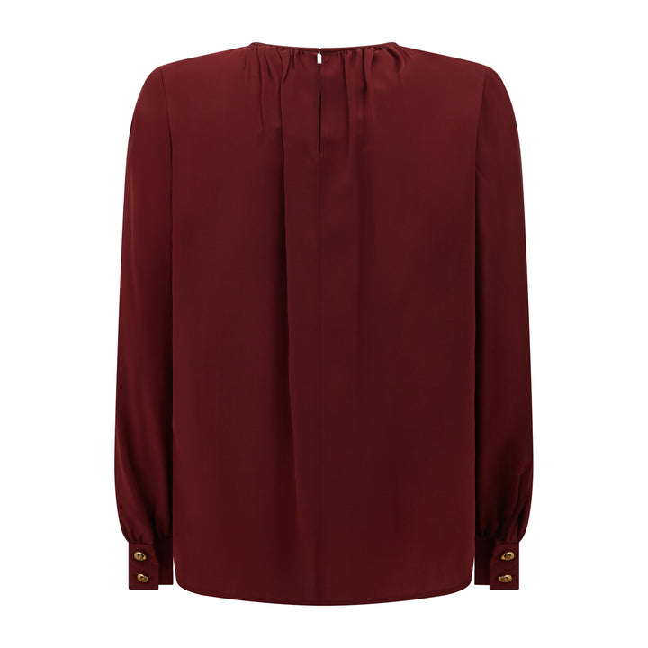Vasto Crepe De Chine Silk Blouse