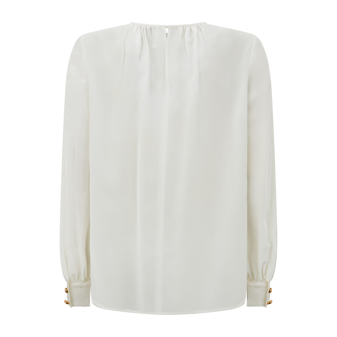 Vasto Crepe De Chine Silk Blouse