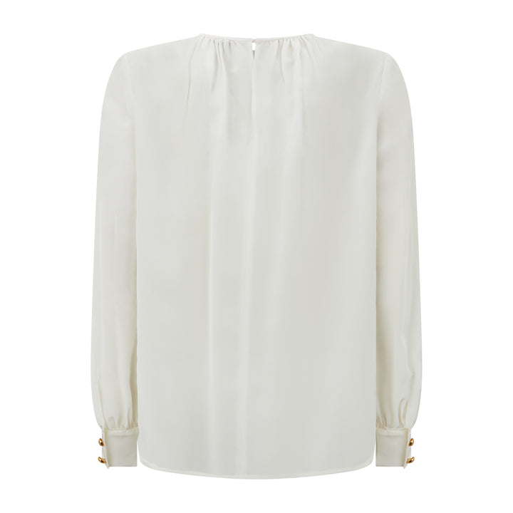 Vasto Crepe De Chine Silk Blouse