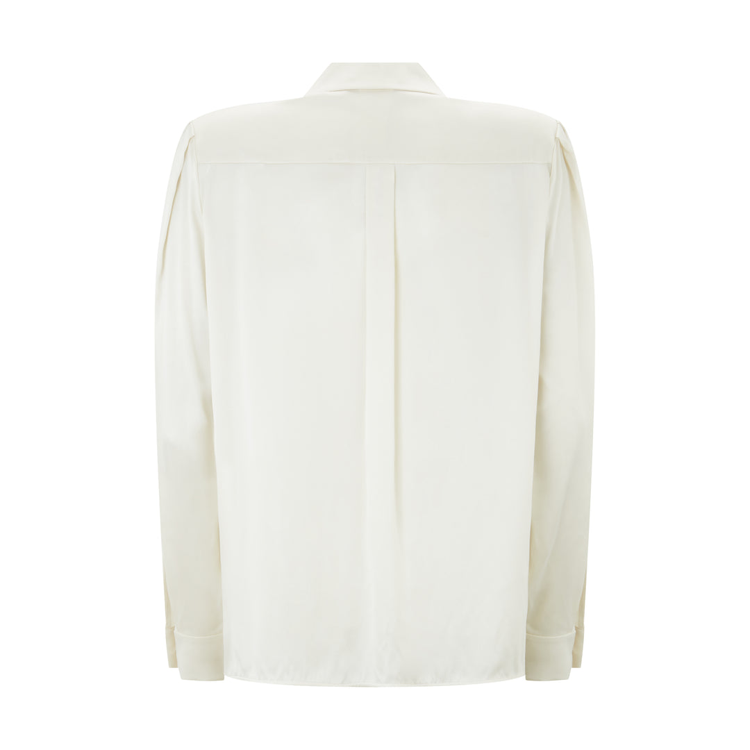 Vongola Pleated Silk Shirt