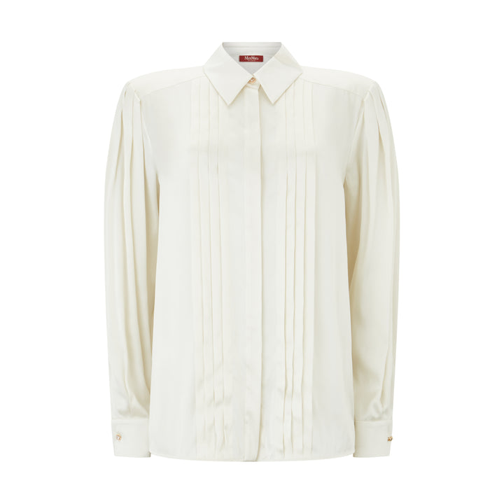 Vongola Pleated Silk Shirt