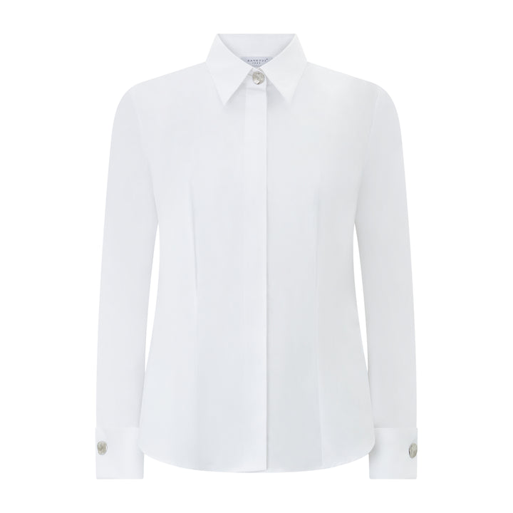 Cufflink Stretch Cotton Shirt