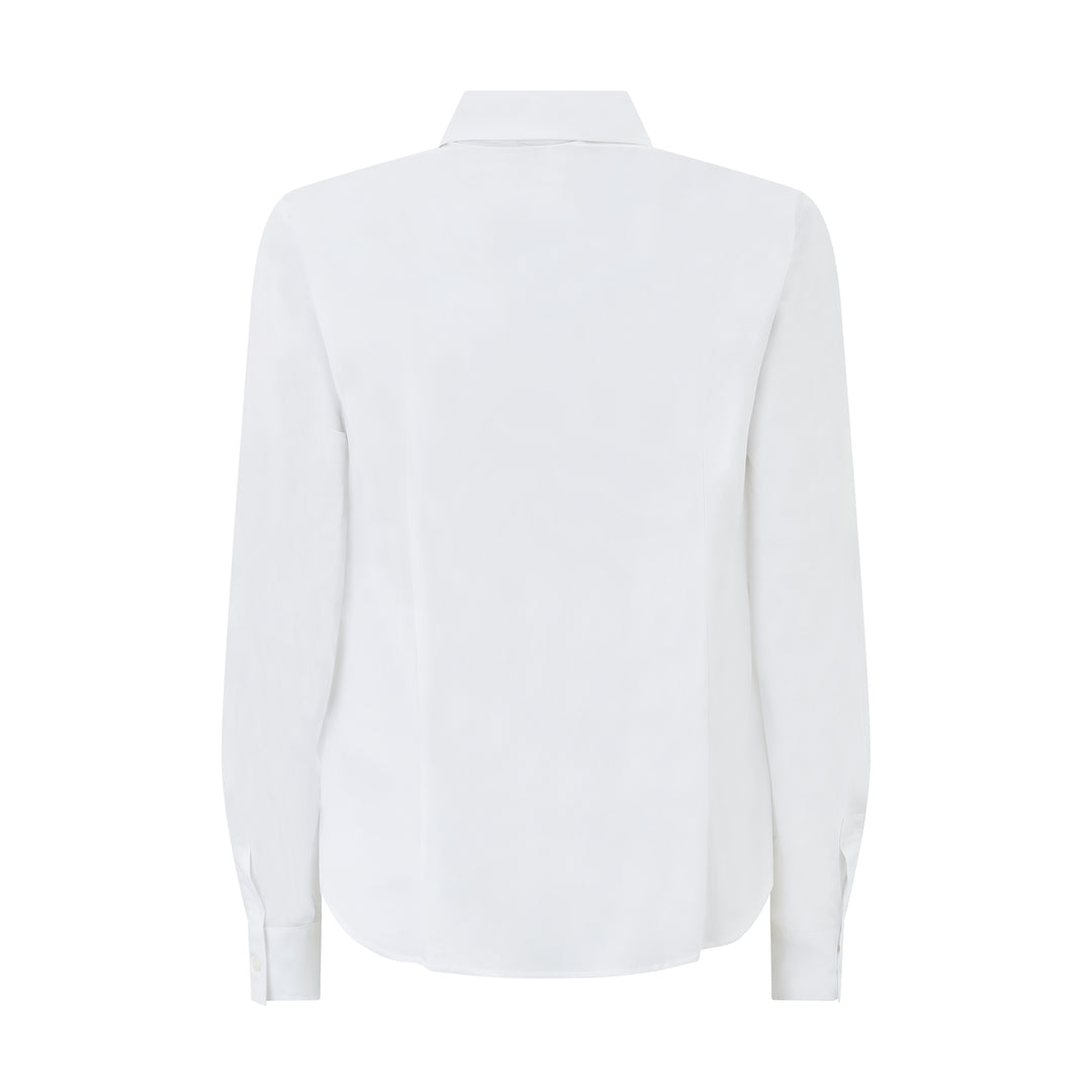 Plain Stretch Cotton Shirt