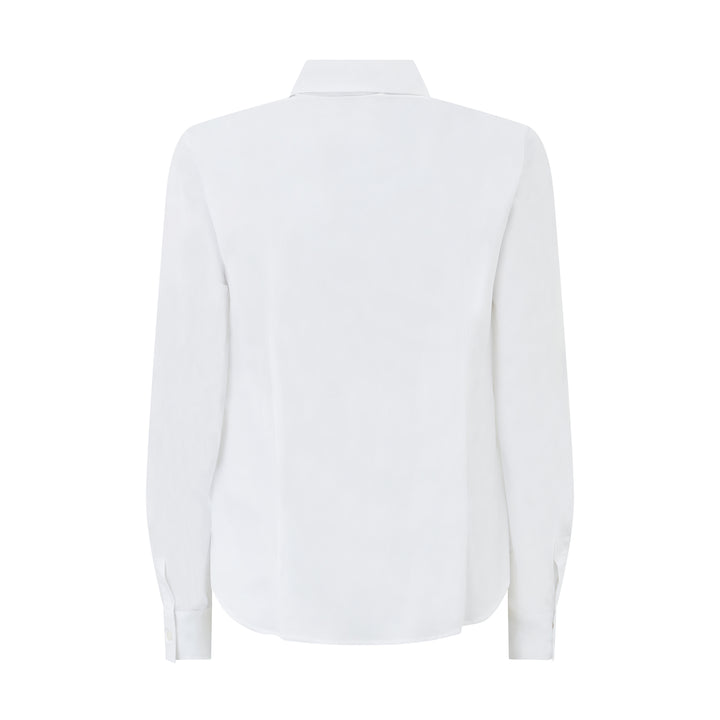 Plain Stretch Cotton Shirt