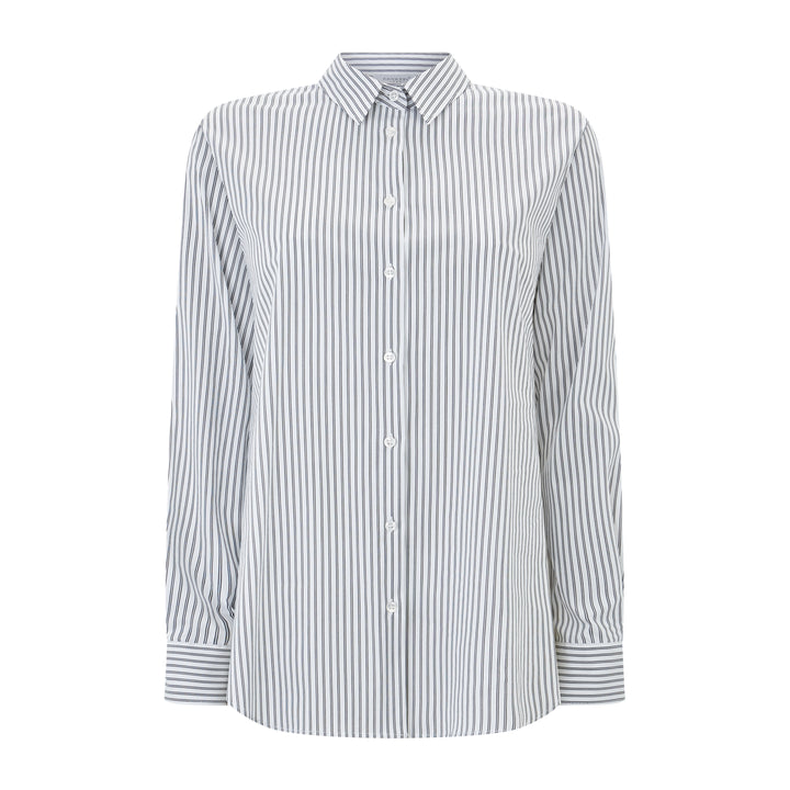 Stripe Stretch Cotton Shirt