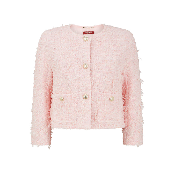 Etra Crepe Pink Cotton Jacket