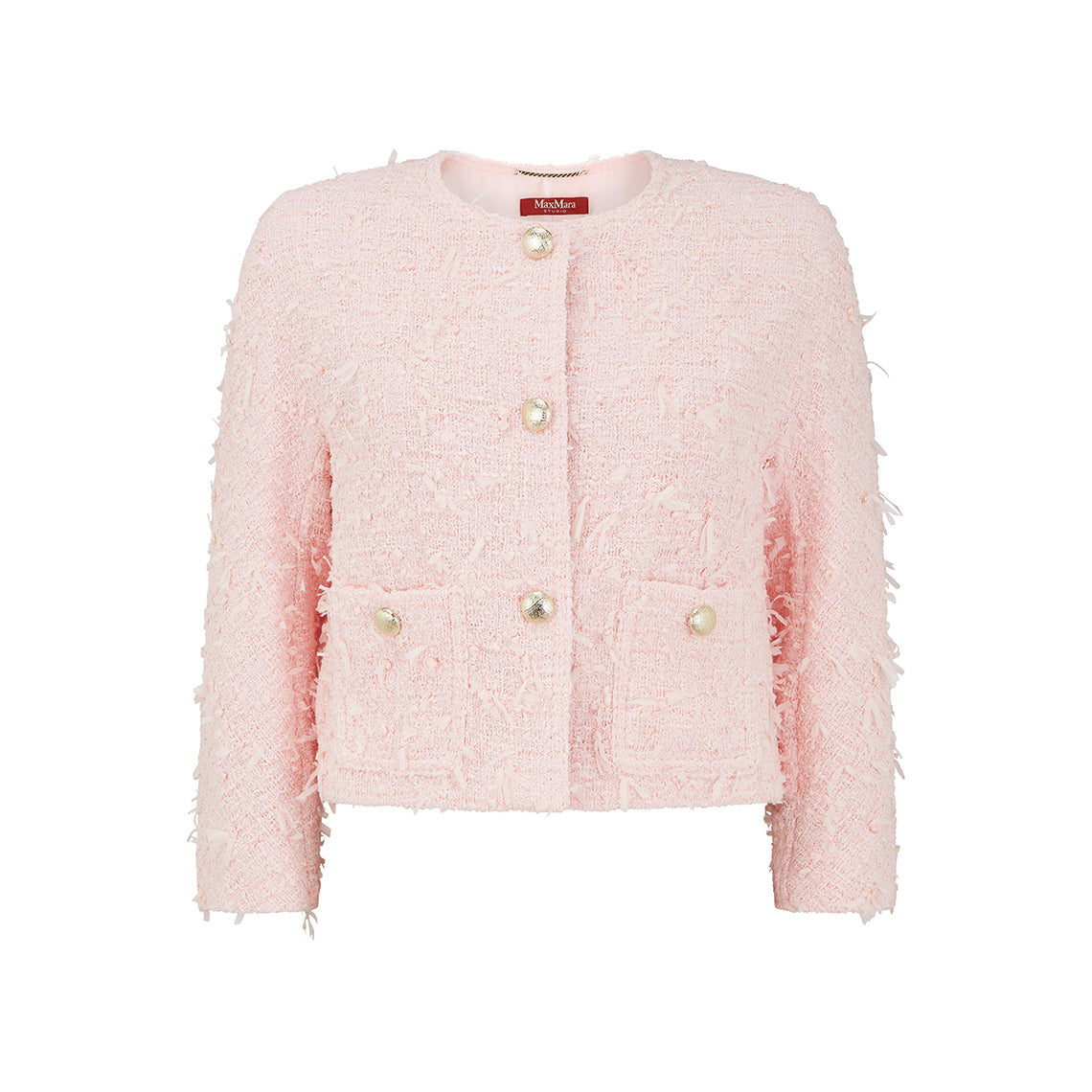 Ede & Ravenscroft | Max Mara Studio Etra Crepe Pink Cotton Jacket | Pink