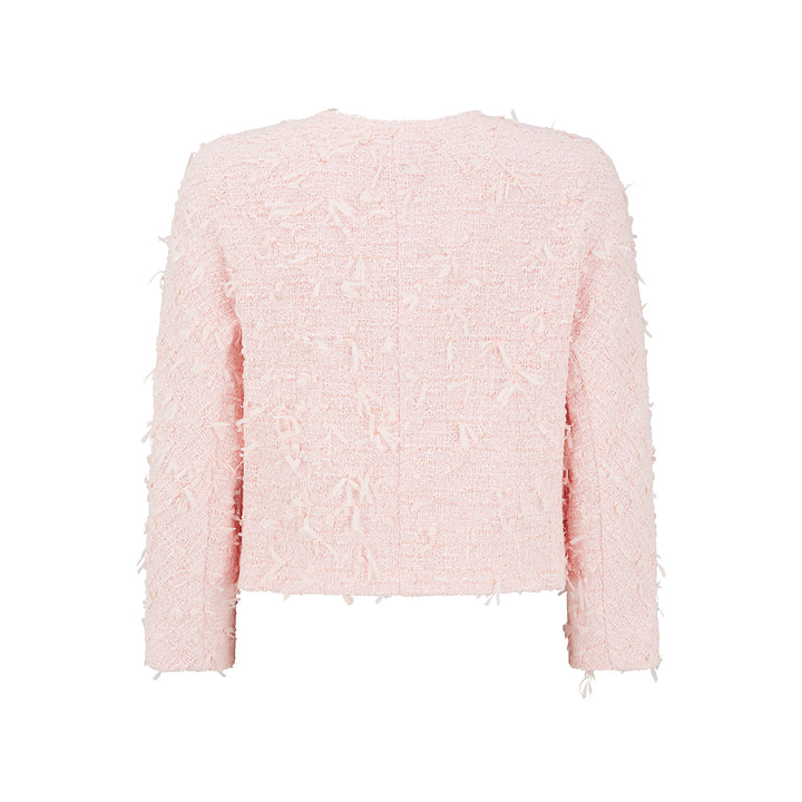 Etra Crepe Pink Cotton Jacket