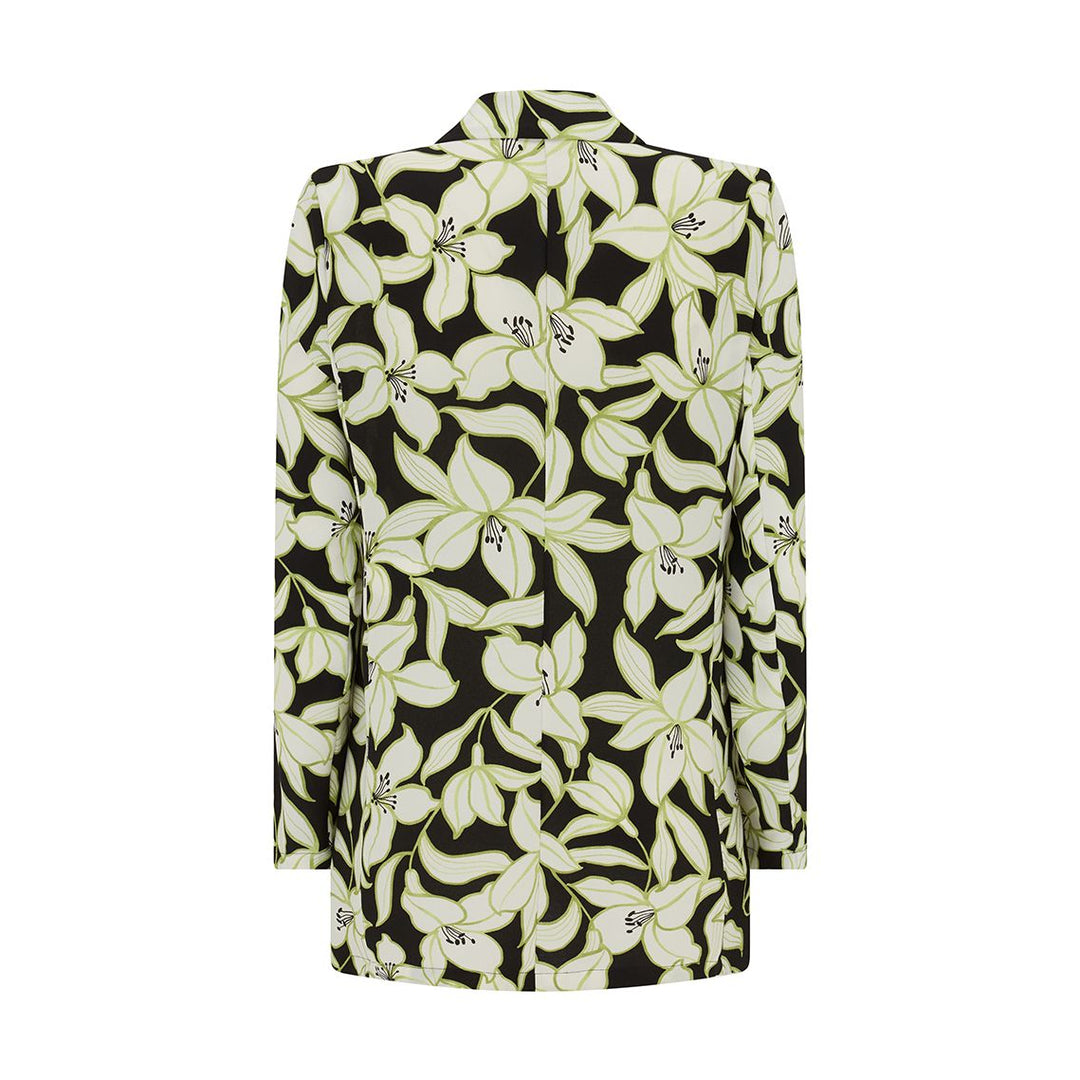 Ocroma Floral Print Sable Jacket