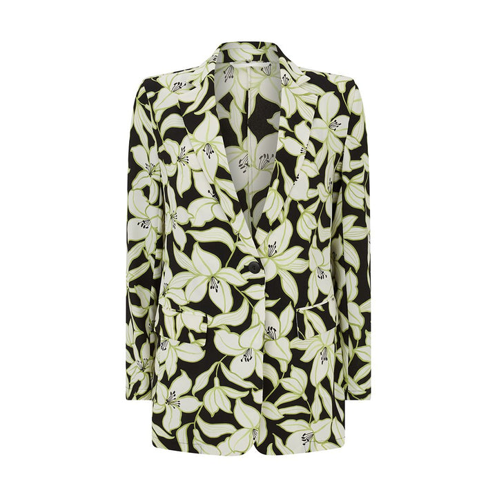 Ocroma Floral Print Sable Jacket
