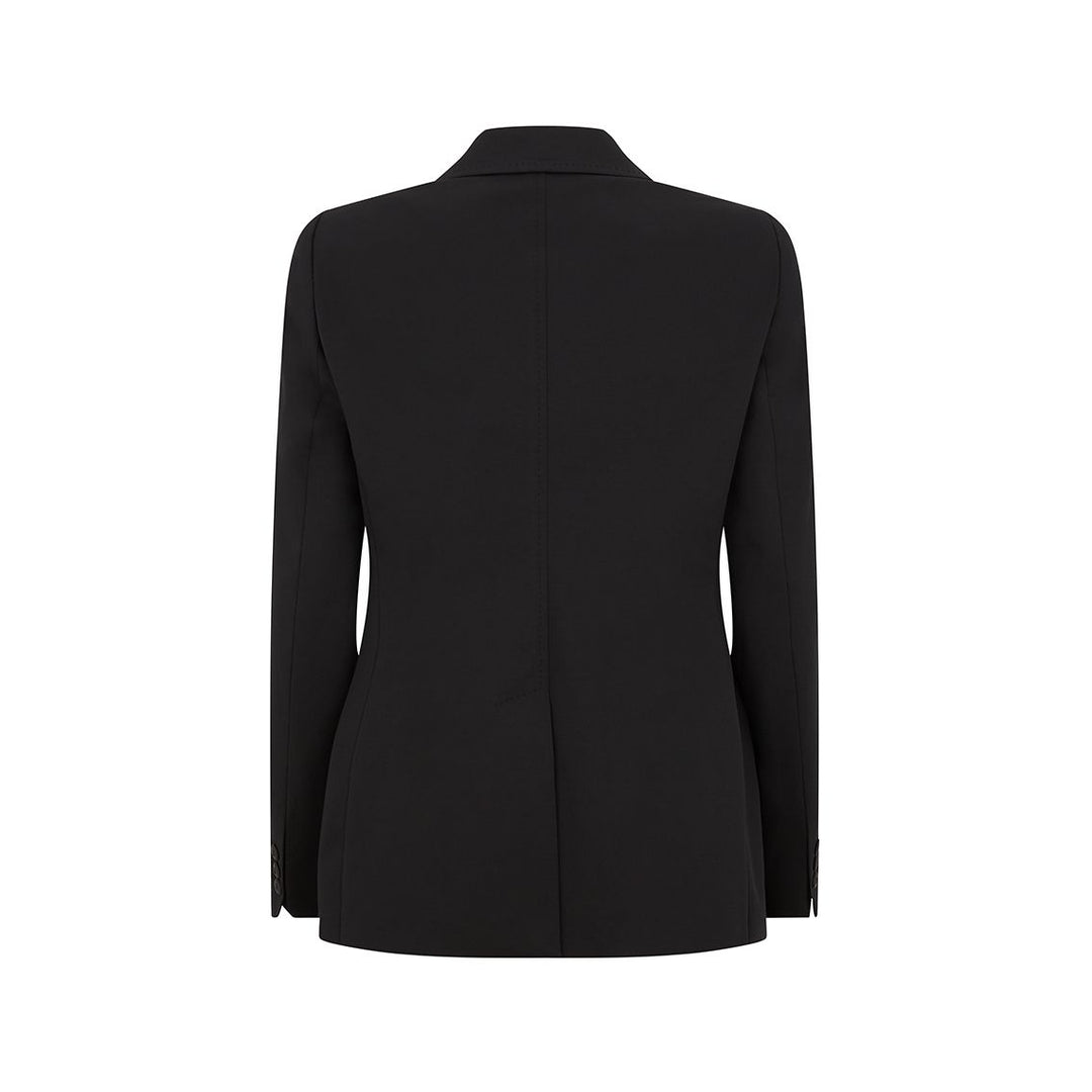 Vischio Tailored Cotton Jacket Black
