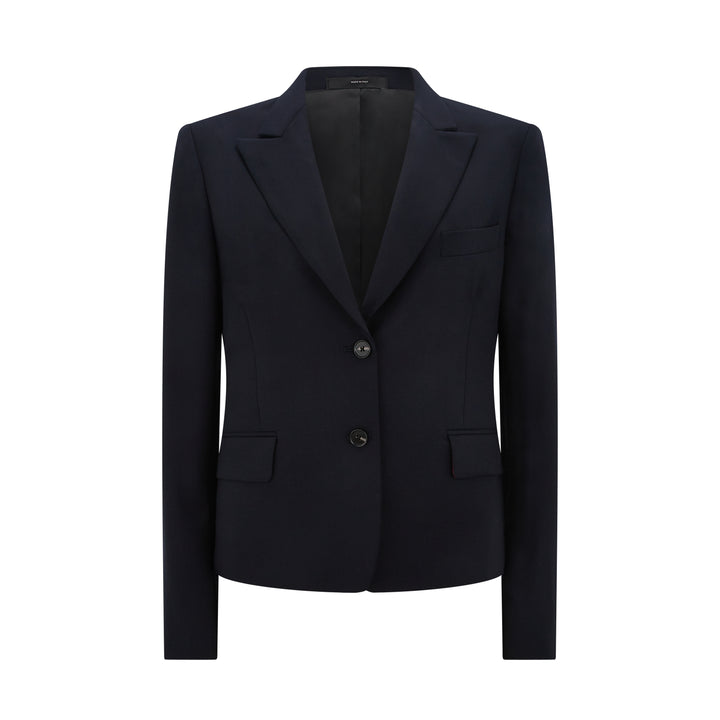 Tailored Peak Lapel Wool Jacket