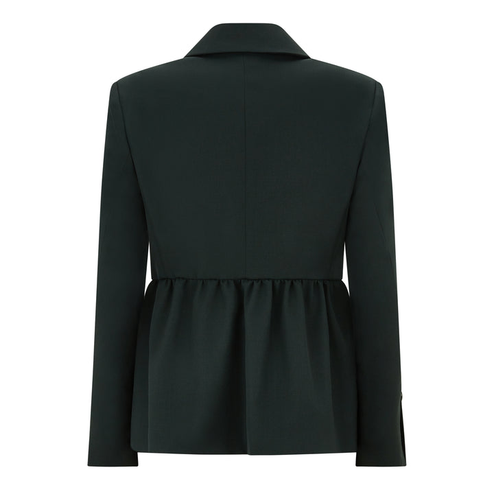 Tailored Peplum Wool Jacket