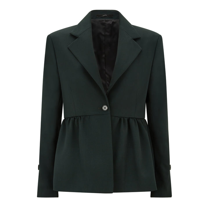 Tailored Peplum Wool Jacket