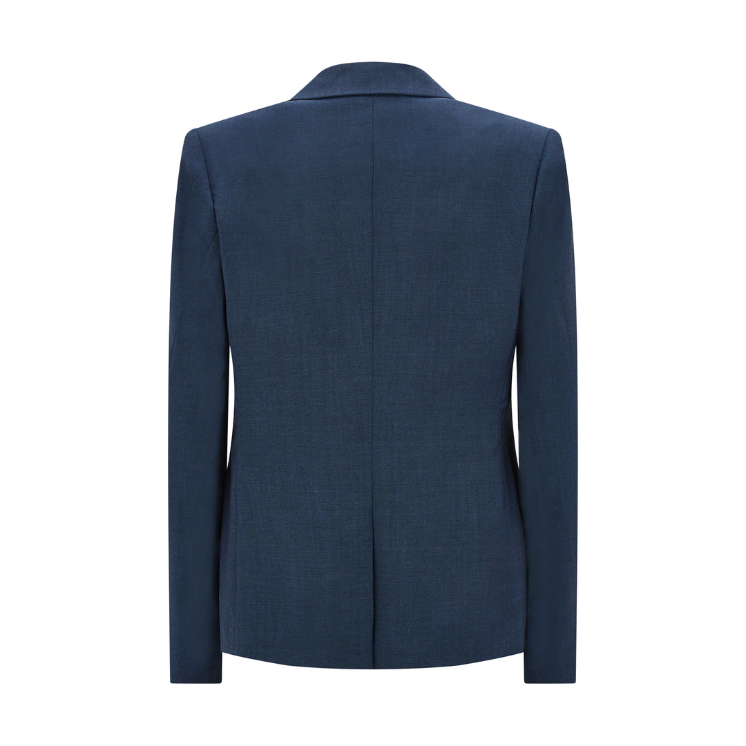 Januri Tailored Wool Jacket Navy