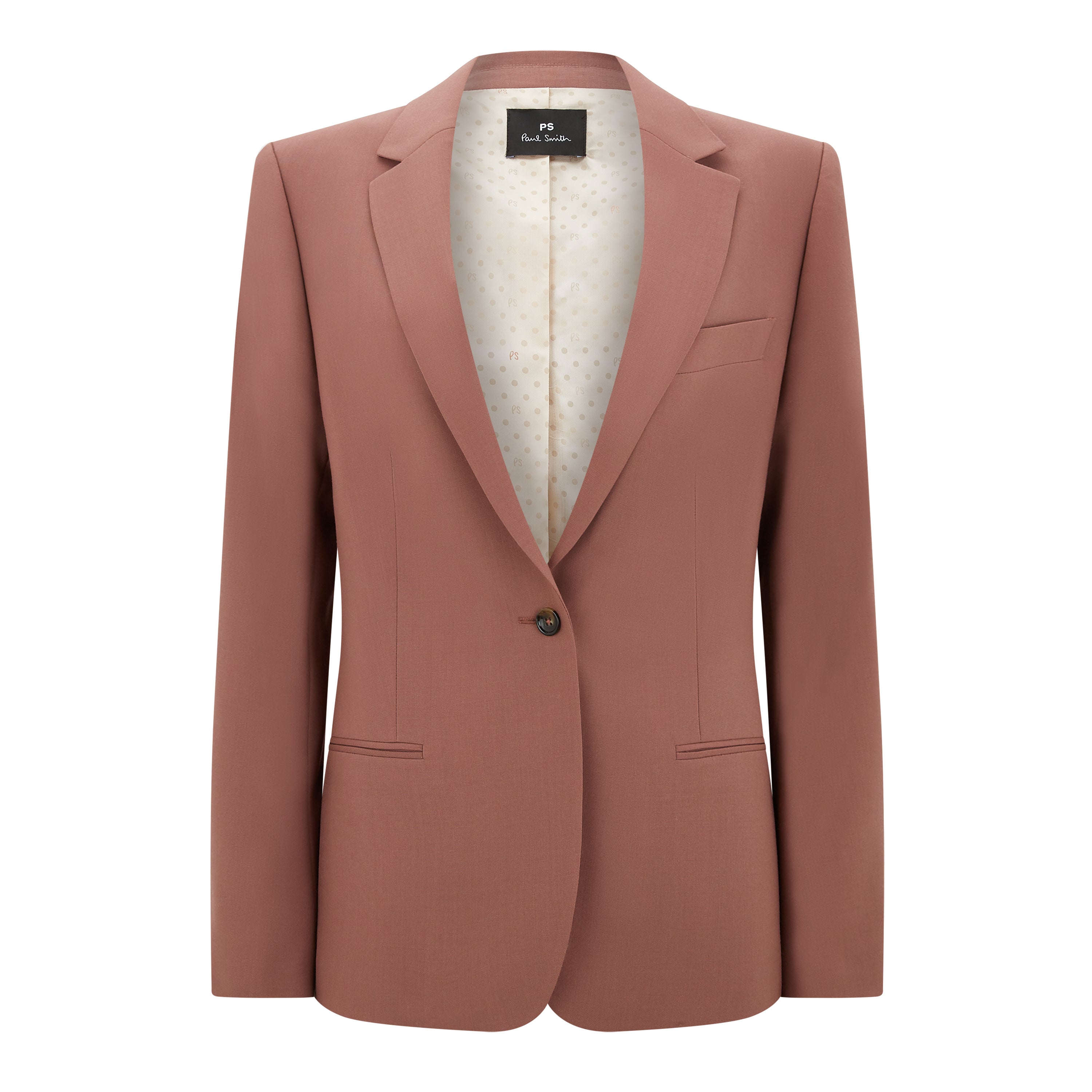 Wool Coat Paul Smith Pink Coat Ps By Paul Smith Single-breasted