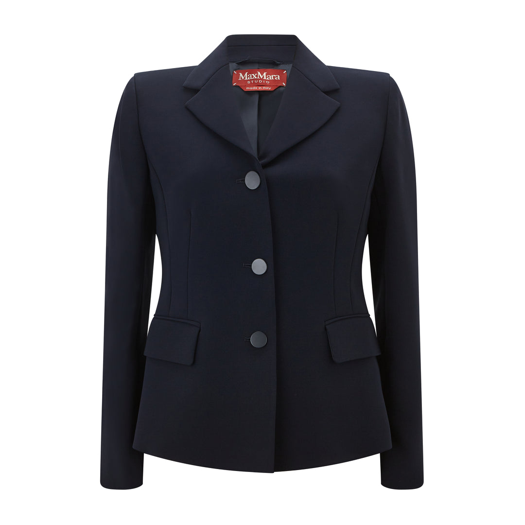 Colibri Jacket Ede & Ravenscroft | MaxMara Studio Colibri Tailored Cady Jacket | Black