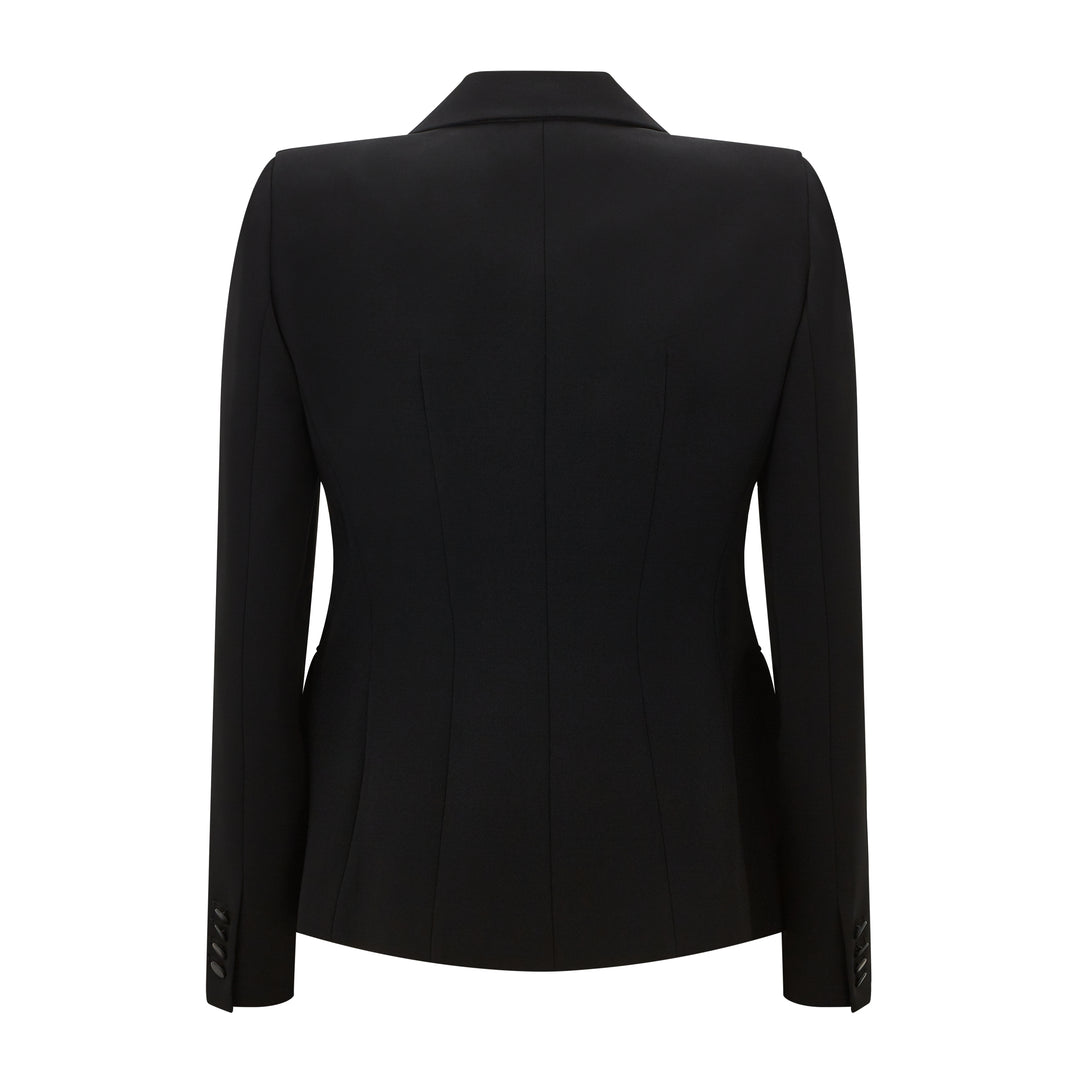 Colibri Jacket Ede & Ravenscroft | MaxMara Studio Colibri Tailored Cady Jacket | Black
