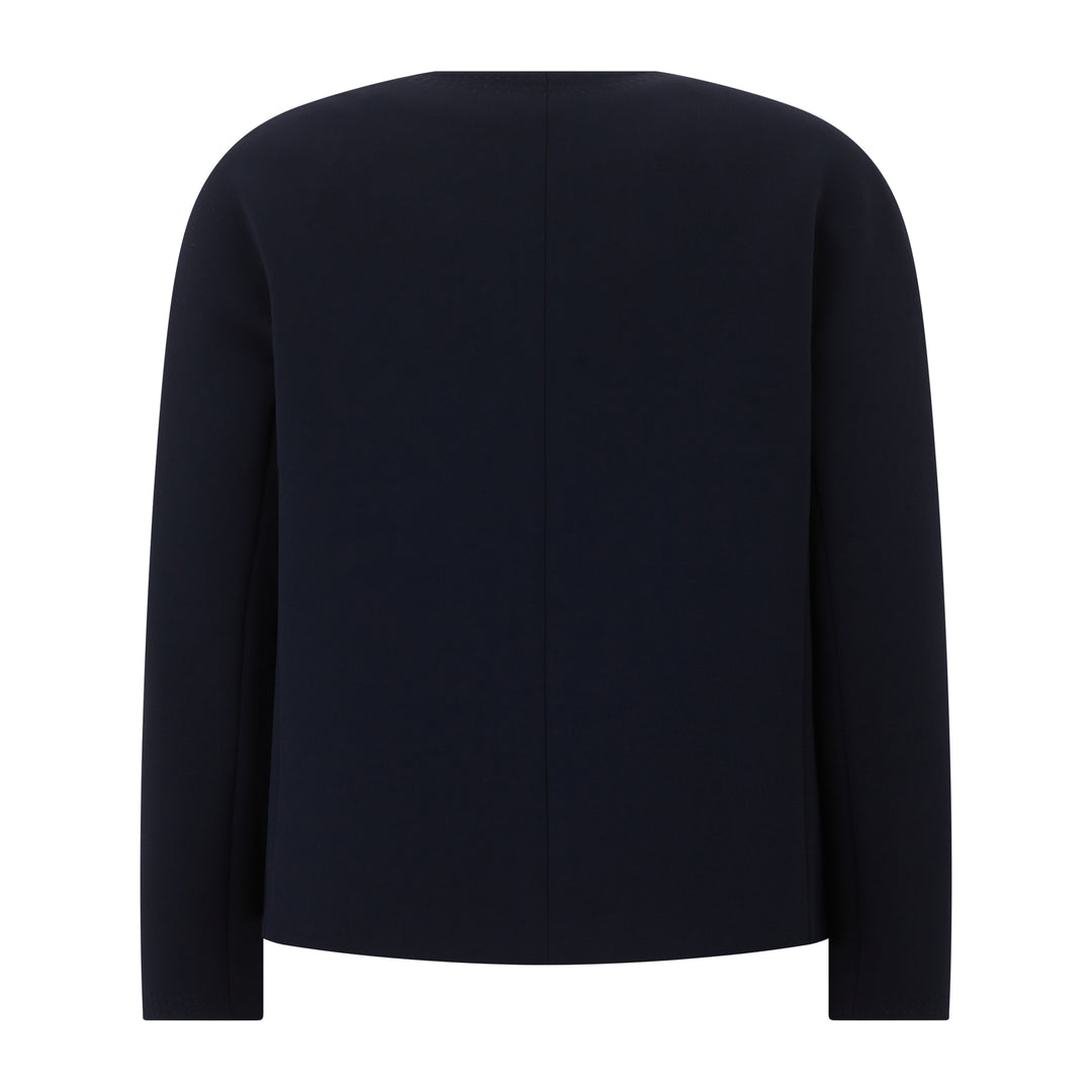 Ombrosa Tailored Cady Double Breasted Jacket Navy