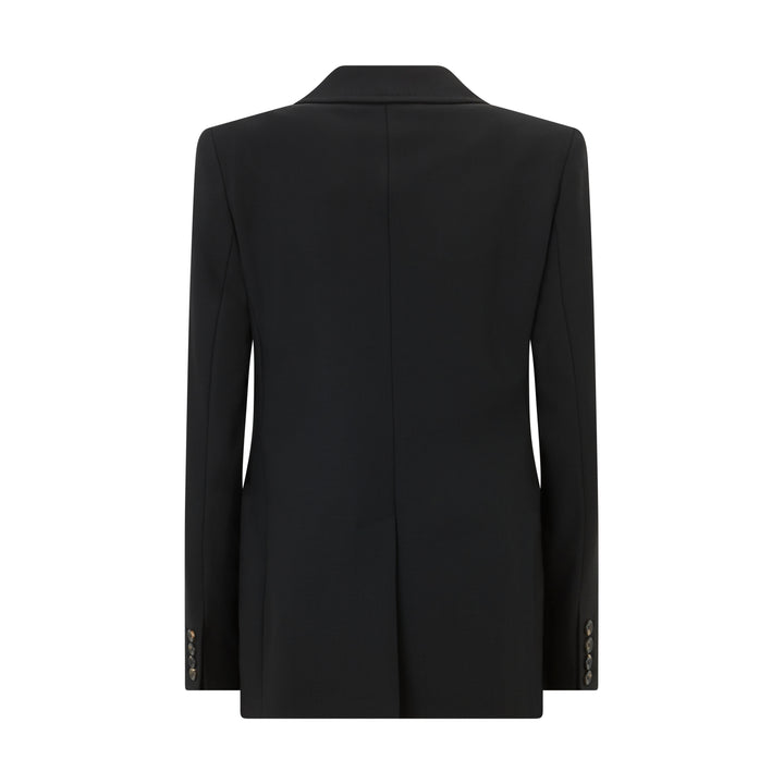 Gioiosa Tailored Double Breasted Wool Stretch Jacket