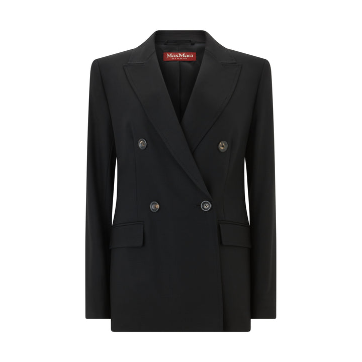 Gioiosa Tailored Double Breasted Wool Stretch Jacket