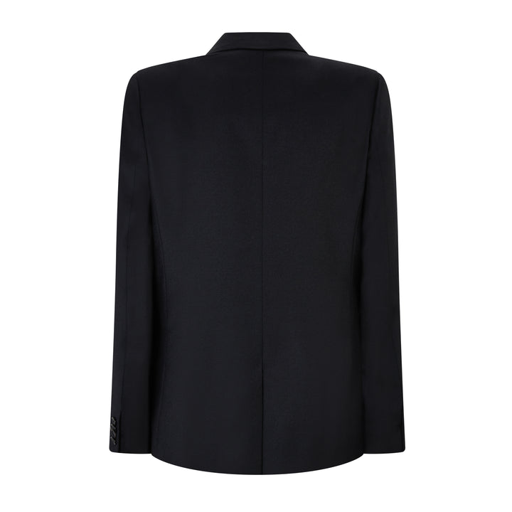 Tailored Black Wool Cashmere Jacket
