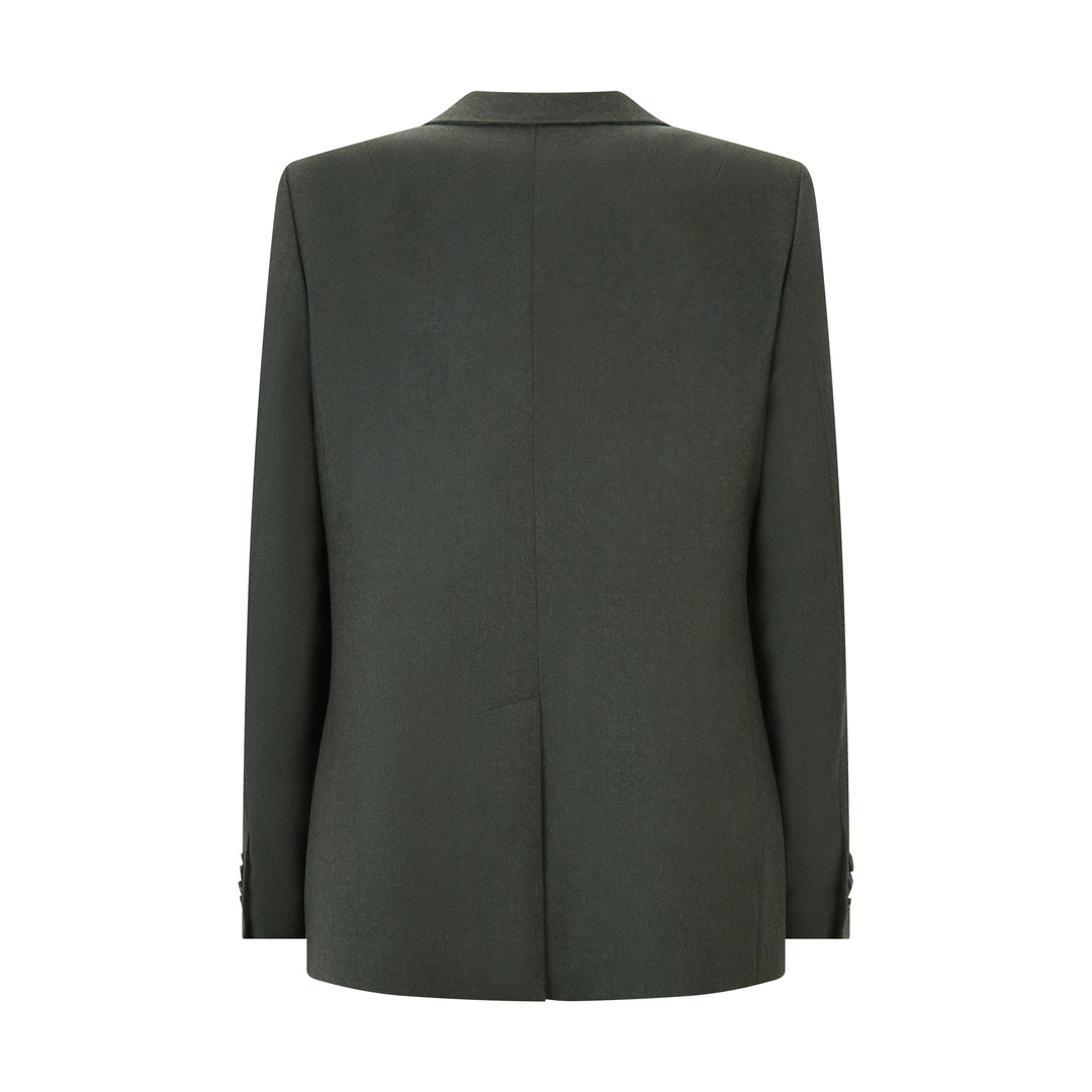 Tailored Green Wool Cashmere Jacket