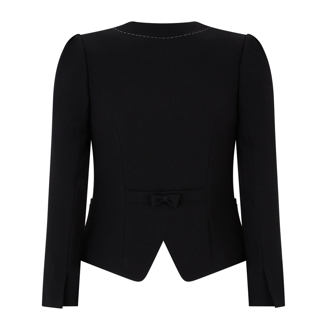 Rachel Tailored Wool Crepe Jacket