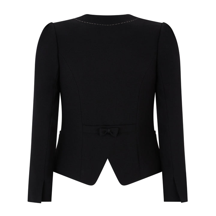 Rachel Tailored Wool Crepe Jacket