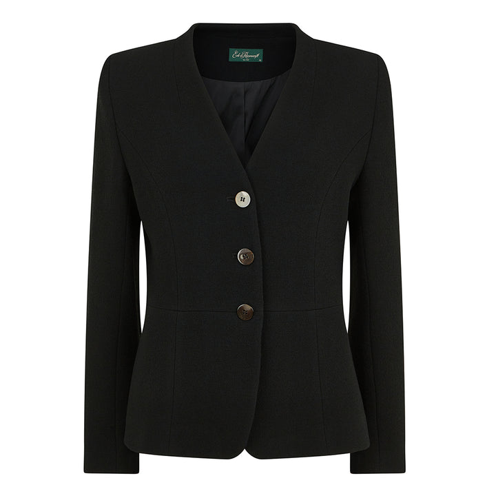 Hayley Tailored Wool Crepe Jacket