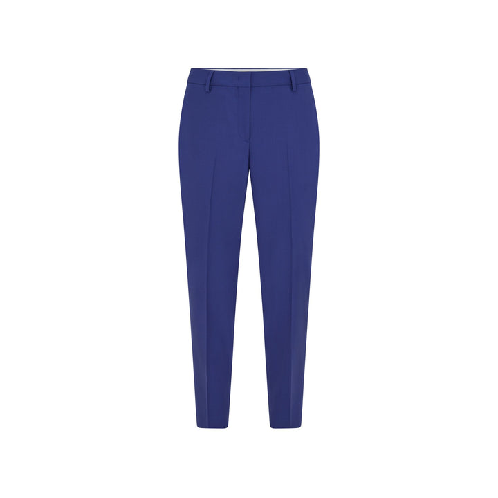 Tailored Cigarette Blue Wool Trousers