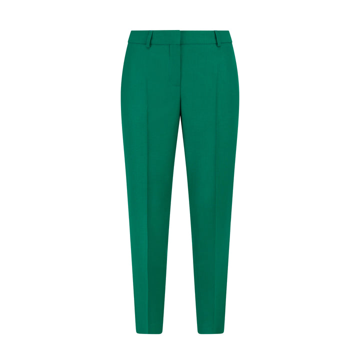 Tailored Green Wool Trousers