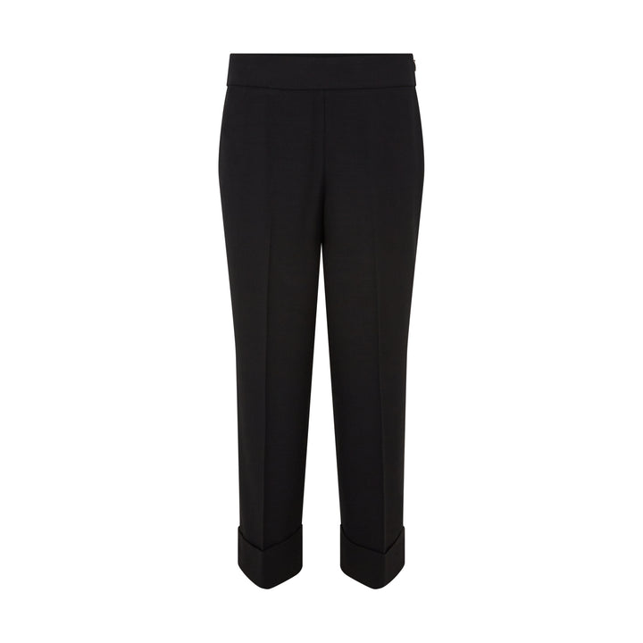 Tailored Cady Stretch Pleated Elastic Back Trouser