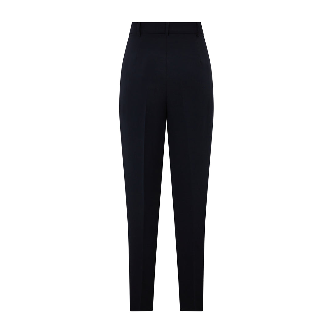 Canditi Tailored Cady Pleated Cropped Trouser