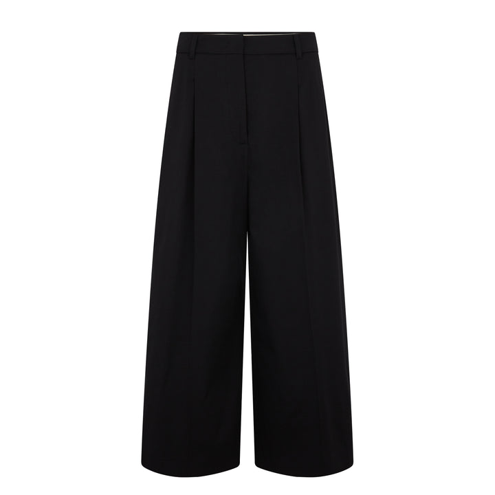 Tequila Cotton Stretch Wide Cropped Trouser