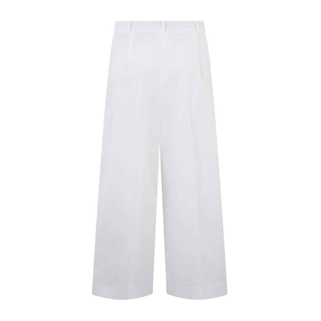 Tequila Cotton Stretch Wide Cropped Trouser