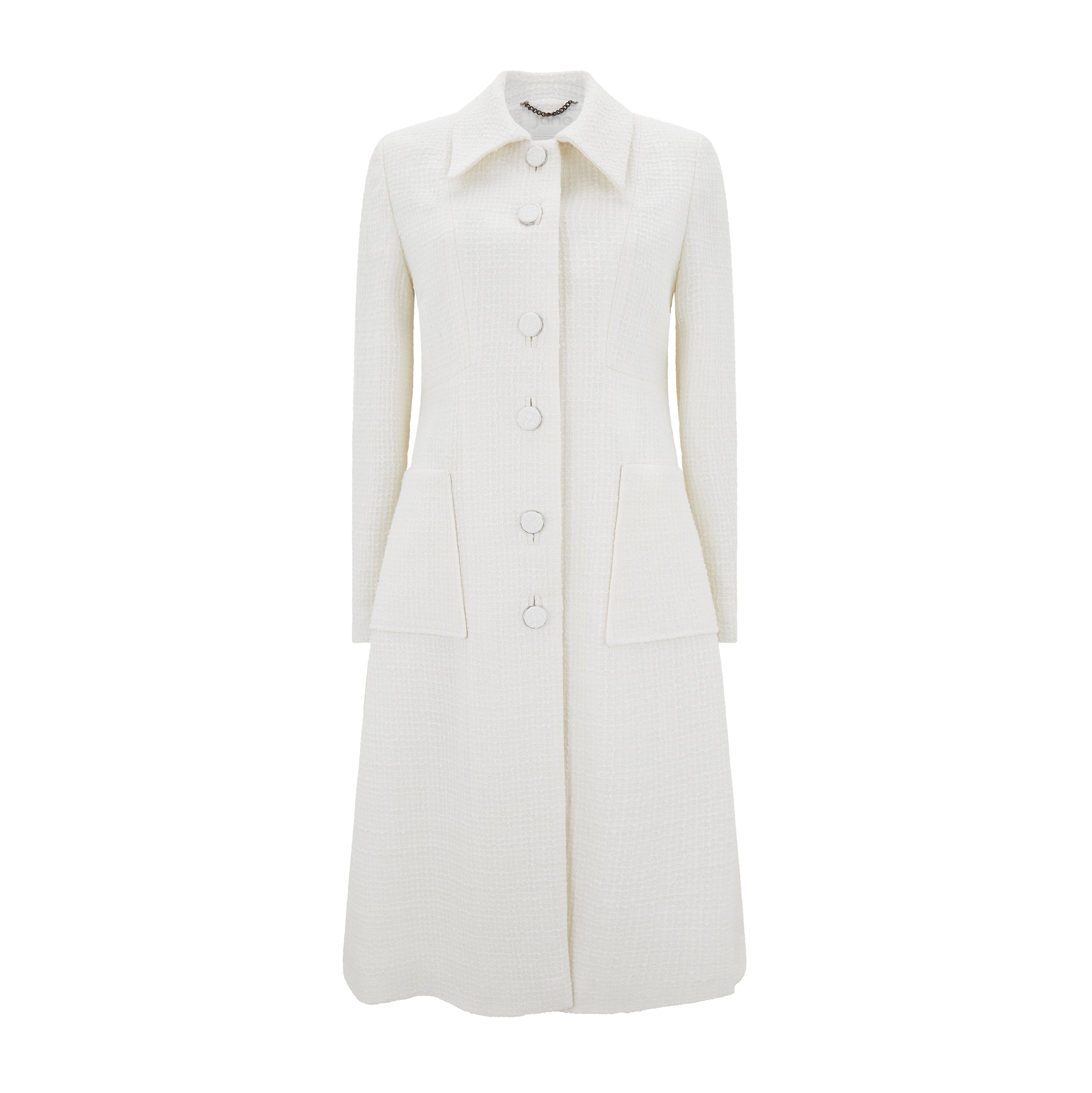 Ede & Ravenscroft | Jane Verona Summer Tweed Coat | White