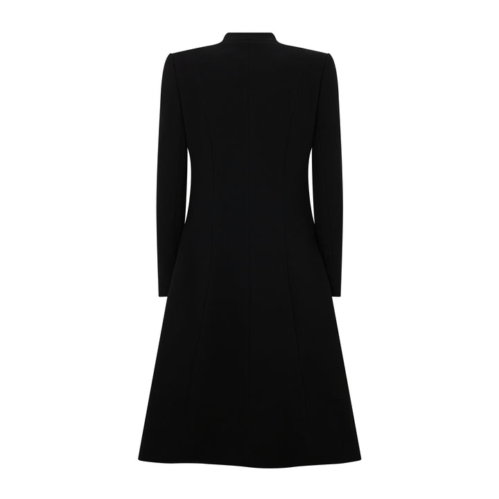 Pearl Tailored Wool Crepe Frock Coat