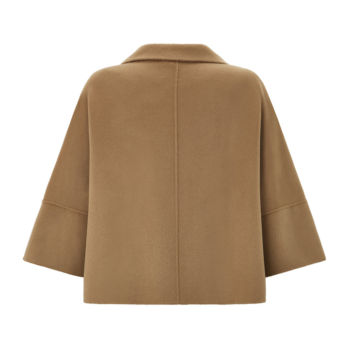 Quorum Brown Cashmere Wool Short Coat