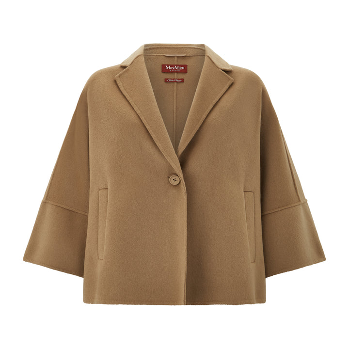 Quorum Brown Cashmere Wool Short Coat